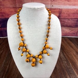 FINAL SALE: Marigold Açaí Chandelier Necklace